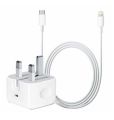 2 Pieces AppIe 20W USB C Original Fast Charging Power Adapter FOR iPhone (Three pin). 