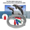 Video Game Console System Component Cable Cord AV Audio HD HDTV High Definition Adapter Wire For Wii U Gaming. 