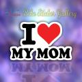 Bike Sticker - I Love Mom( Waterproof & Premium quality)/Bike_Sticker_Gallery. 