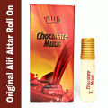 Alif Chocolate Musk Roll On Long Lasting Choco_late Musk Attar for Men Non Alcoholic Perfume (Halal) - 8ml. 