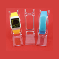 6 PCS Clear L-Shaped Plastic Watch Display Stands – Ideal for Displaying Wristwatches at Home or in Stores.. 
