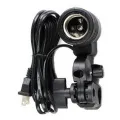 Neewer Photo Studio E27 Bulb Holder AC Socket Light Stand Mount Umbrella Swivel Bracket. 