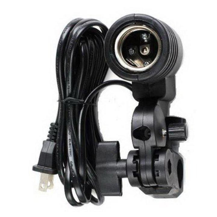 Neewer Photo Studio E27 Bulb Holder AC Socket Light Stand Mount Umbrella Swivel Bracket