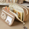 Capybara Pencil Bag Cute Fabric Pencil Case Kawaii Large Capacity Pencil Case NOVO. 