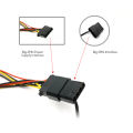 【Hey my home】Black RGB25 RGB Card Stand Graphics Card with RGB Light 5V Big 4Pin Power Supply Graphics Card Holder. 