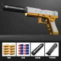Children Toy Desert Eagle Manual Handgun Toy Foam Dart Blaster Model Launcher For Boys Girls Outdoor Games.