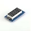 TM1637 LED Display Module 0.36 Inch 4 Digit Interfacing TM1637 Drive Mini 7 Segment LED RED Display 4 Digit For Arduino 4 Pin Leads For Connections. 