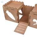 Wooden Rabbit Castle Hideout Guinea Pig Small Animal Shelter Hamster House. 