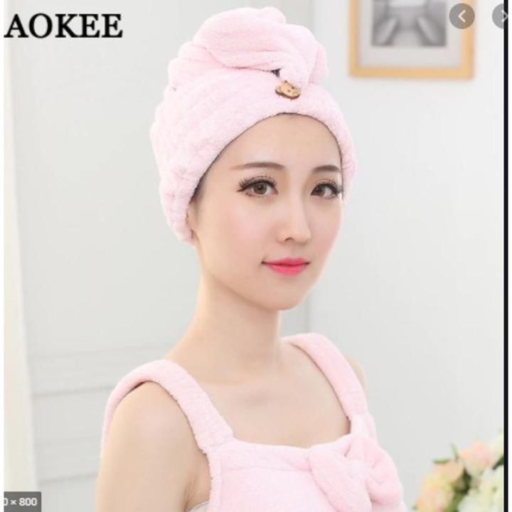 Womens Bathroom Towels Microfiber Absorbent Towel Quick Dry Hair Hat Cap Adults Bath Towel Bathing Tools