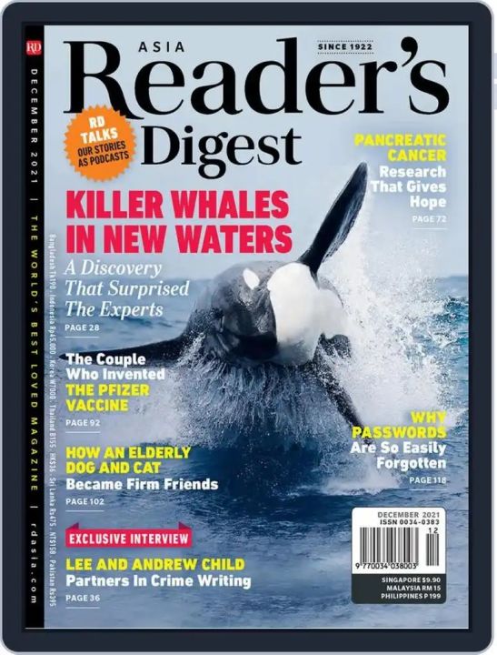 Reader's Digest, December, 2021