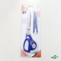 Professional Blue Stainless Steel Kitchen Scissors with Cover - 1 Piece.