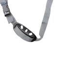 Chin Strap Quick Release Buckle Cupped Hard Hat Chin Strap Attachment Horizontal Hole Gray.