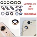 1pcs Back rear Camera Lens for iPhone 8 6 6S 6P 6s 7 Plus 6SP X 6plus 6splus 7plus 8plus Rear Camera Glass Lens Frame repair Replacement Parts. 
