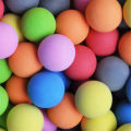 lizhijie 【FAR】 5PCS EVA sponge ball soft ball foam ball golf indoor swing practice color ball.