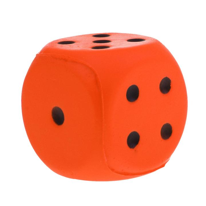 【Sell-Well】 4cm Sponge Dices Dot 6 Sided Foam Dices Early Skills Party Favors for Carnival School Supplies Party Favors