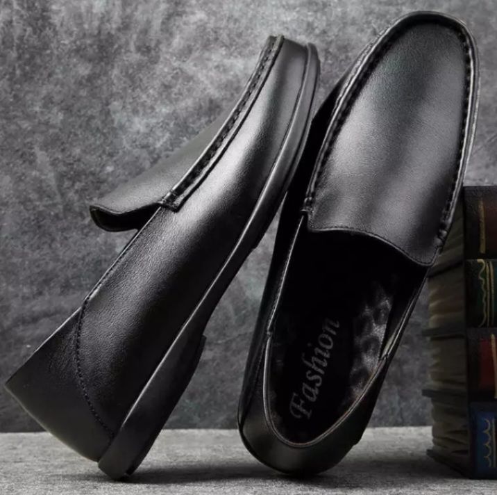 Men's stylish loafer shoe artificial leather. - Shoes