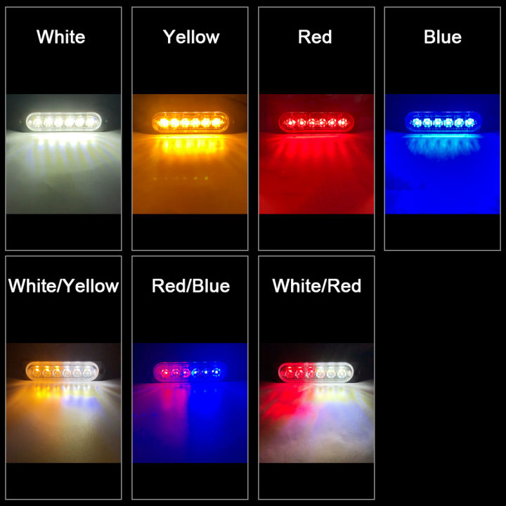 4/6LED%20FLASHING%20LIGHT%20Grille%20Strobe%20light%20led%20strobe%20warning%20light%20emergency%20light%20truck%20accessories%20Trailer%20suv%20lamp%20-%20Image%207