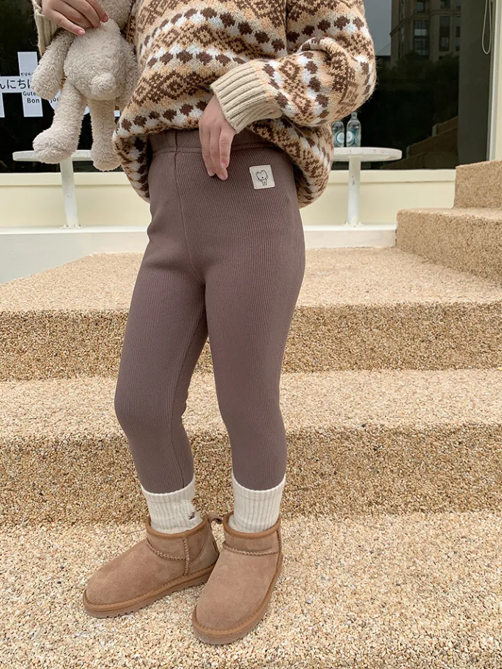 Fleece Lining Warm Winter Autumn Kids Clothes Toddler Girls Leggings  Fashion Kid Pants Cotton Girls Trousers Baby Thick Leggings