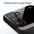 For Samsung Galaxy S21 FE 5G Case Plexiglass Back Protect Leather Cover S21FE 5G Silicone Shockproof Eye Protection Dermatoglyphics Protective Phone Cases Covers.
