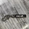 TVS Logo Lather Key Ring for Biker- Car- Nice key Ring - key Chain. 