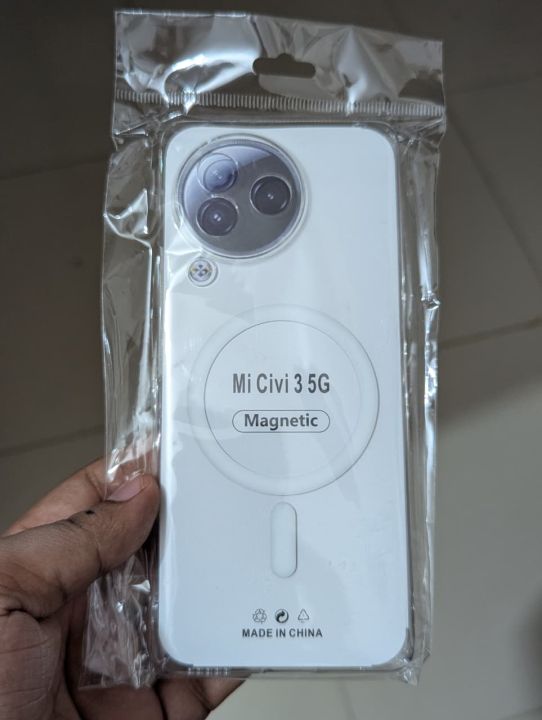 Xiaomi%20Civi%203%20Non-Yellowing%20Clear%20Hard%20Polycarbonate%20Transparent%20Back%20Cover%20,Compatible%20with%20MagSafe%20Charging%20-%20Image%202
