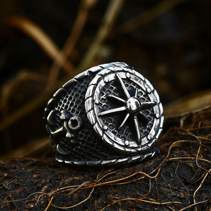 Somen%20Vintage%20Compass%20Ring%20Men%20Stainless%20Steel%20Cast%20Ship%20Anchor%20Ring%20-%20Image%202