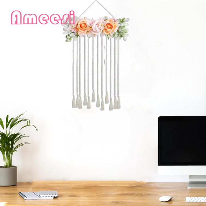 Ameesi%20Hair%20Accessories%20Organizer%20Wall%20Mounted%20Rainbow%20Tassels%20Hair%20Bows%20Holder%20-%20Image%206