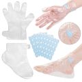 200 Counts Paraffin Wax Liners for Hands Feet Plastic Paraffin Wax Booties Bags Therapy Wax Socks Gloves Paraffin Bath Mitts.