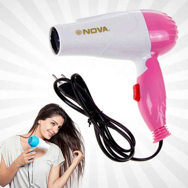 New%20NV-1290%20Folding%20Hair%20Dryer%20-%20Pink%20and%20White%20-%20Image%203
