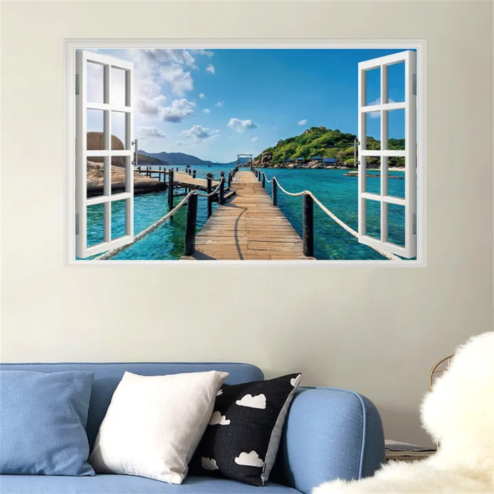 3D%20Natural%20Scenery%20Window%20Stickers%20Sakura%20Tree%20Beach%20Building%20Wall%20Art%20Mural%20Decals%20Home%20Office%20Decoration%20Vinyl%20Wallpaper%20-%20Image%207