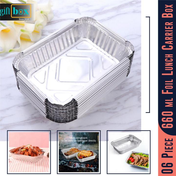 660 ml Aluminum Foil Lunch Box Foil Food Take Out Container-50 Pieces -Lunch Box
