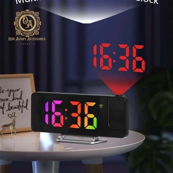 Rgb Smart Projector Led Desk Clock | Daraz.com.bd