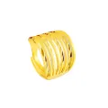 Vietnamese sand gold ring women's index finger ring adjustable Korean version imitation gold new open ring does not fade for a long time. 