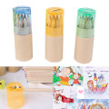 12 Pcs/lot 12 Colors Colored Pencils New Cute Wooden Writing Painting Pencils For Kids Gift School Supplies Stationery. 