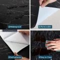 Self Adhesive ( 10 SQF ) Furniture Wrap Wallpaper Wall Sticker Water Proof Toilet Bath Room Contact Paper Furniture Kitchen Cabinet Table Top Wrap Decal Vinyl - Sticker - Sticker. 