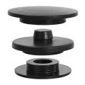 4PCS/Set Universal Car Pad Double Layer Fixing Clip Detachable Black Foot Cushion Fixed Buckle Fastener Auto Interior Accessories.