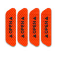 SL 4PCS Auto Car Door OPEN Sticker Reflective Tape Safety Warning Decal Scratchproof Prevent-bump Universal - cycle sticker. 