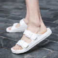 White Slippers Men's Summer Outdoor Outdoor Couple Student Lightweight Non-Slip Sandals Outdoor Beach Sandals Women's Fashion. 