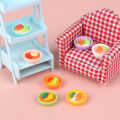 【3C VictoryEagle】4Pcs Dollhouse Miniature Noodle Bowl Simulation Vegetable Noodles Food Model Decor Toy Doll House Accessories MJD. 