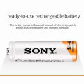 Imported AA Sony Rechargeable Pencil Batteries Cycle Energy 2 Pieces/Pcs 1.2v 4600mAh Made in Japan - AA Rechargeable Pencil Battery. 