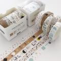 RHS Online 5 Rolls/Set Washi Tape Basic Pattren Series Decorative Masking Tapes Sticky Paper Tape for Journals Diary DIY Crafts Gift Wrapping. 
