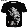 DJ Boris Brejcha t shirt men/women High Quality 3D printed t-shirts Harajuku style tshirt streetwear tops.