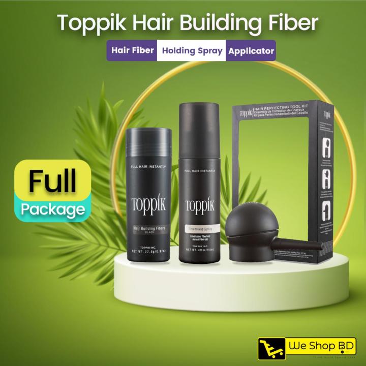 Toppik Hair Fiber Full set ( Toppik 27.5g+Applicator+Holding Spray ...
