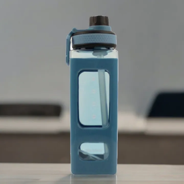 1%20pcs%20700ml%20Blue%20Fitness%20Water%20Cup,%20BPA-free%20Sports%20Bottle%20with%20Straw,%20Drinkware%20for%20School%20Home%20-%20Image%202