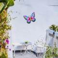 Butterflies Hanging Decorations Sculptures Decorative 9.84'' Indoor Outdoor Wall Art Ornament for Patio Yard.
