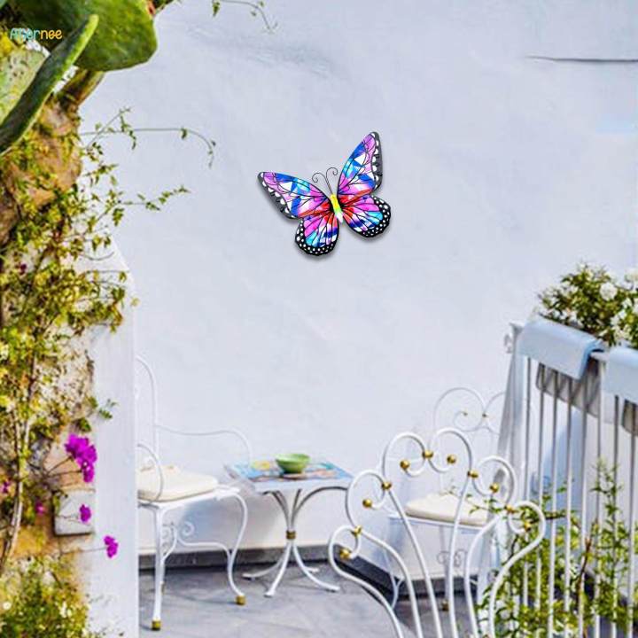 Butterflies%20Hanging%20Decorations%20Sculptures%20Decorative%209.84''%20Indoor%20Outdoor%20Wall%20Art%20Ornament%20for%20Patio%20Yard%20-%20Image%205