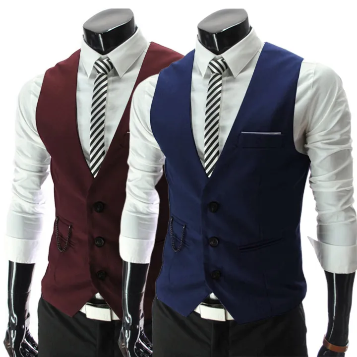 Business%20Vest%20Three%20Buttons%20Solid%20Color%20Men%20Formal%20Business%20Vest%20-%20Image%206