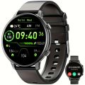 Smart Watch Fitness Tracker For Android Ios Mobile Phones, Sports Running Digital Watch With Sedentary Reminders, Music Control, Circular Touch Screen Smart Watch, Gift For Men Women.