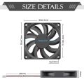 2pcs Gdstime 8cm DC 12V 24V 80mm x 15mm Dual Ball Bearing PC Case Cooling axial Fan 80*80*15mm 8015 Mute Radiator Cooler 2 Pin.