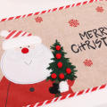 Christmas Table Decoration Christmas Scene Layout Velvet Santa Mat Christmas Table Mat Christmas Decorations Santa Claus Mat. 